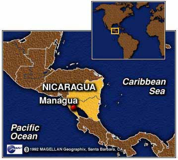 Nicaragua mappa Nicaragua mappa